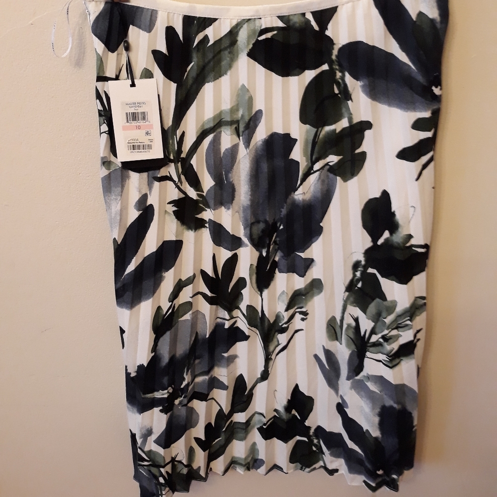 DKNY masterpieces midi floral skirt
